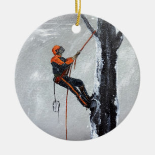Ornamento De Cerâmica Do Arborist transporte Husqvarna por muito tempo -