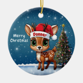 Ornamento De Cerâmica Doador Bebê Cervo, Cervo, Corça, Rena🦌🎄