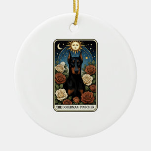 Ornamento De Cerâmica Dobermann Pinscher