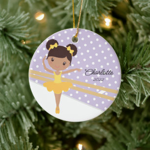Ornamento De Cerâmica Doce Ballerina Balé Dança de Natal Orn