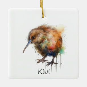 Ornamento De Cerâmica Doce Kiwi, personalizado