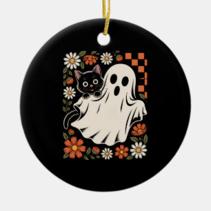 Ornamento De Cerâmica Doce ou Travessura Halloween