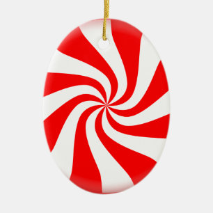Ornamento De Cerâmica Doces de Peppermint