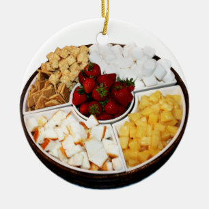 Ornamento De Cerâmica Doces para Fondue de Chocolate