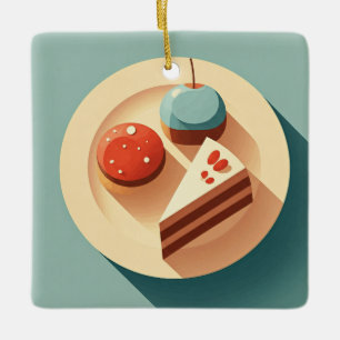 Ornamento De Cerâmica Doces tentações
