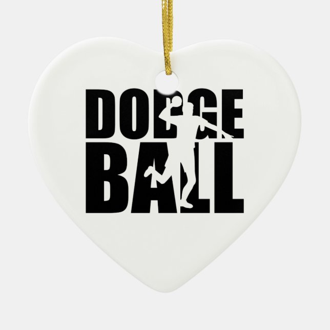 Ornamento De Cerâmica Dodgeball (Frente)