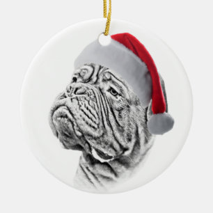 Ornamento De Cerâmica Dogue De Bordéus - Mastiff francês