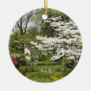 Ornamento De Cerâmica Dogwood in Bloom