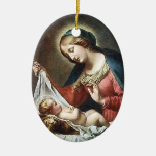 Ornamento De Cerâmica Dolci Madonna, Italia