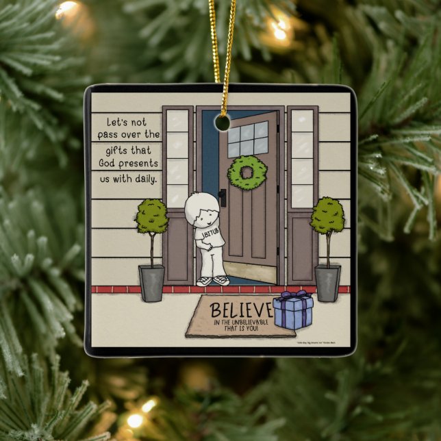 Ornamento De Cerâmica Dom Diário de Deus (Árvore)