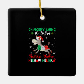 Ornamento De Cerâmica Dominick The Christmas Donkey-Italiana Donkey