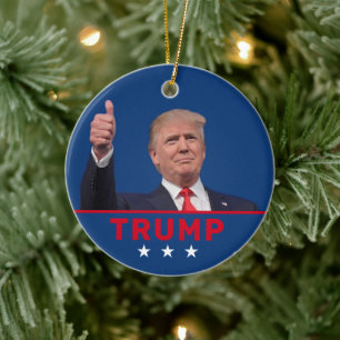 Ornamento De Cerâmica Donald Trump 2024