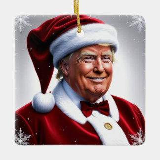 Ornamento De Cerâmica Donald Trump Santa Clause