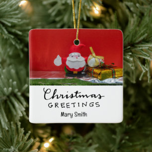 Ornamento De Cerâmica Dons de Natal para Golfe