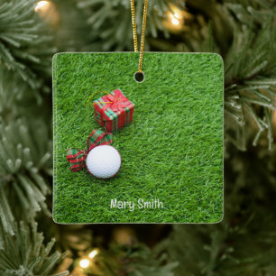 Ornamento De Cerâmica Dons de Natal para Golfe