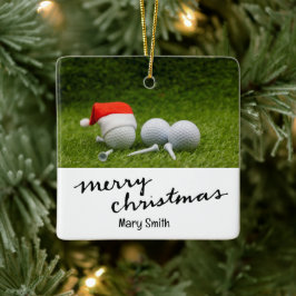 Ornamento De Cerâmica Dons de Natal para Golfe