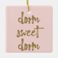 Dorm Sweet Dorm Room Decor Blush Pink e Dourado