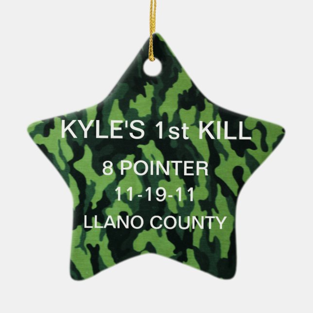 Ornamento De Cerâmica Dos "ornamento PRIMEIROS CERVOS" (Frente)