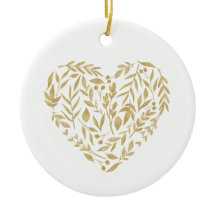 Dourado Casamento de Coração Floral Sr & Sra. Data