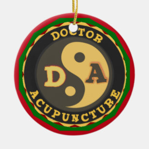 ORNAMENTO DE CERÂMICA DOUTOR DA ACUPUNCTURE LOGO