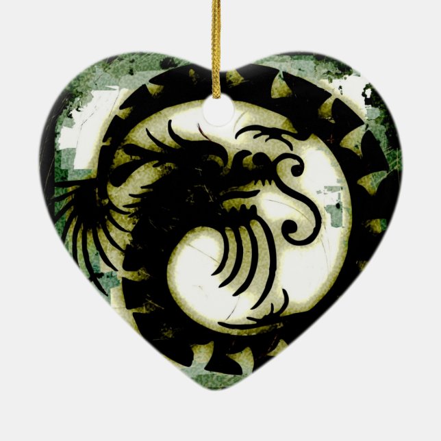 Ornamento De Cerâmica Dragão (Verso)