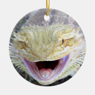 Ornamento De Cerâmica Dragão farpado feliz super