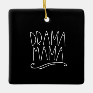Ornamento De Cerâmica Drama Mama Atrás do Palco Mãe Atuando