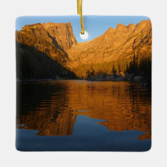 Ornamento De Cerâmica Dream Lake in Sunrise Light I (Frente)
