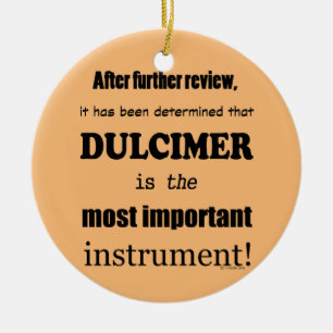 Ornamento De Cerâmica Dulcimer - Instrumento Mais Importante