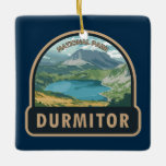 Ornamento De Cerâmica Durmitor National Park Montenegro Viagem Art<br><div class="desc">Design de trabalho de arte de vetor duradouro. Durmitor é um maciço localizado no noroeste do Montenegro. Faz parte dos Alpes Dináricos.</div>