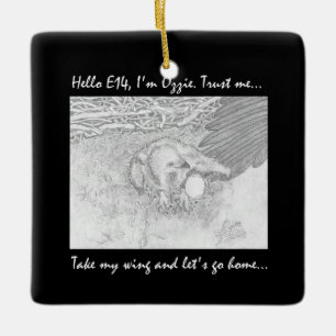 ORNAMENTO DE CERÂMICA E14 DÁDIVA EM CASA NA CONFIANÇA DA AERONA DE OZZIE