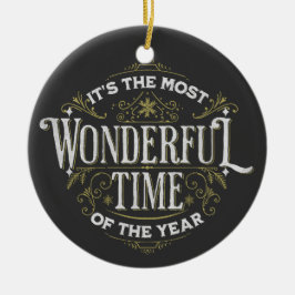 Ornamento De Cerâmica É a época mais maravilhosa do ano