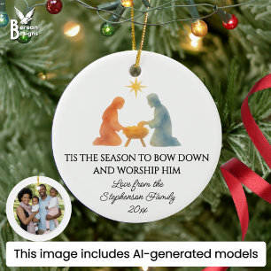 Ornamento De Cerâmica É A ÉPOCA Modern Family Foto Natal