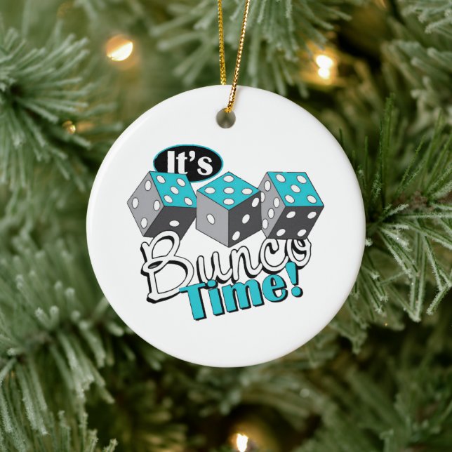 Ornamento De Cerâmica É a Hora do Bunco! (Árvore)