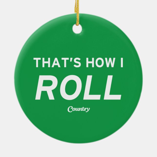 Ornamento De Cerâmica É assim que eu faço (Traseira)