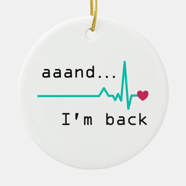 Ornamento De Cerâmica E eu voltei, Carro Sobrevivente de Negócios de Ata (Frente)