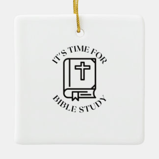 Ornamento De Cerâmica É hora de estudar bíblias