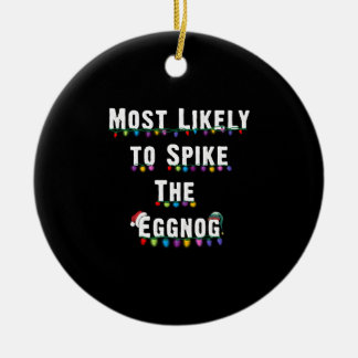 Ornamento De Cerâmica É Mais Provável Que Façam O Natal Da Família Eggno