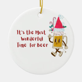 Ornamento De Cerâmica É o momento mais maravilhoso para uma cerveja em u