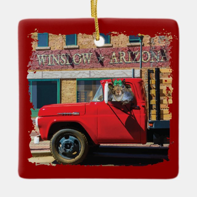 Ornamento De Cerâmica É um esquilo, meu senhor (Frente)