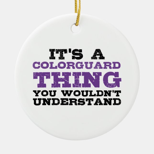 Ornamento De Cerâmica É uma Coisa Colorguarda (Frente)