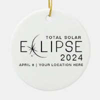 Eclipse Solar 2024 Localização Personalizada Comem