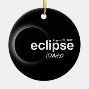 Ornamento De Cerâmica Eclipse Solar Total 2017 - Idaho