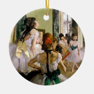 Ornamento De Cerâmica Edgar Degas Classe de Dança