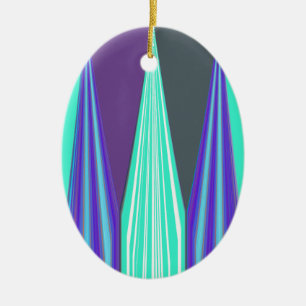 Ornamento De Cerâmica Edgy Blue art