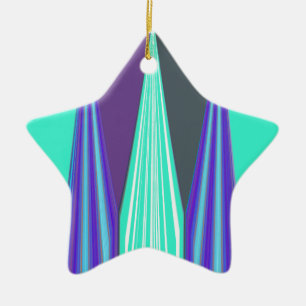 Ornamento De Cerâmica Edgy Blue art