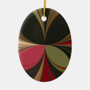 Ornamento De Cerâmica Edgy Earth Kaleidoscope Art Impressão