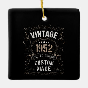 Ornamento De Cerâmica Edição Limitada Vintage 1952 Feito sob medida