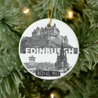 Ornamento De Cerâmica Edinburgh Christmas Bauble