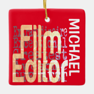 Ornamento De Cerâmica Editor de Filmes Extraordinário PERSONALIZADO